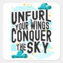 Search for wing square stickers Inspirational quote