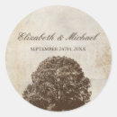 Search for vintage tree wedding stickers Country