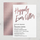 Search for happily ever after wedding reception invitations Elopement
