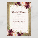 Search for winter floral bridal shower invitations Gold