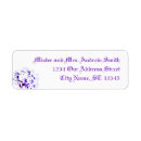 Search for lavender wedding return address labels Names