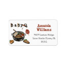 Search for baby bbq return address labels Rustic