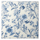 Search for blue floral pattern tiles Mediterranean
