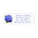 Search for hydrangea flower return address labels Blue flowers