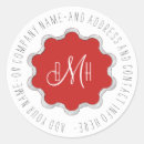 Search for circle monogram stickers Classy