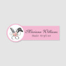 Search for hair stylist name tags Scissors