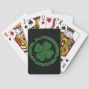 Search for 4 leaf clover playing cards Green