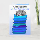 Search for on your new job congratulations cards Blue