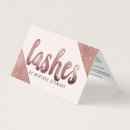 Search for faux rose gold foil business cards Lashes