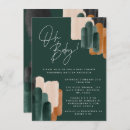 Search for abstract baby shower invitations Terracotta