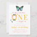 Search for green 1st birthday invitations Butterfly