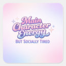 Search for funny character stickers Main character energy