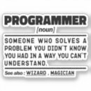 Search for software geek stickers Programmer
