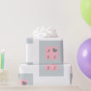 Search for pink and gray wrapping paper Girly