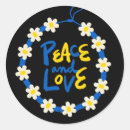 Search for peace flower stickers Peace and love