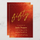 Search for elegant red and gold birthday invitations Modern