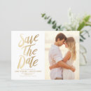 Search for gold foil save the dates Typography
