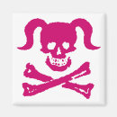 Search for girly skull magnets Pink