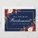 Search for red rose note invitations Bridesmaid