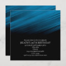 Search for black blue man birthday invitations Party
