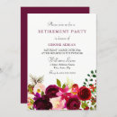 Search for floral retirement party invitations Elegant