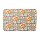 Search for floral bath mats Orange
