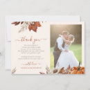 Search for autumn wedding thank you cards Modern elegant