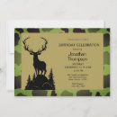 Search for camo birthday invitations Deer