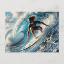 Search for riding a wave postcards Hawaii