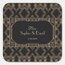 Search for 1920s stickers Black and gold