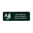Search for birds on a branch return address labels Cardinal