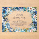 Search for blue birthday invitations Elegant