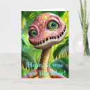 Search for funny dinosaurs birthday cards For kids