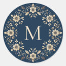 Search for floral monogrammed stickers Traditional
