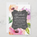 Search for chalkboard bridal shower invitations Floral