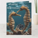 Search for seahorse birthday cards Fish