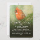 Search for bird memorial invitations Celebration of life