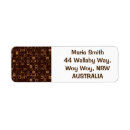 Search for coffee return address labels Brown