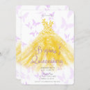 Search for purple pink butterfly quinceanera invitations Elegant