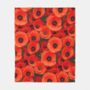 Search for poppy flower blankets Black