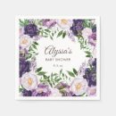 Search for purple floral napkins Feminine