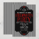 Search for black white red invitations Party