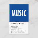 Search for music promotion business cards Musicians