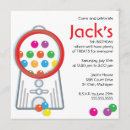Search for gumball machine birthday invitations Sweet