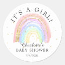 Search for purple and gold baby shower stickers It's a girl