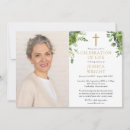 Search for modern christian funeral invitations Remembrance