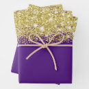 Search for royal purple wrapping paper Birthday
