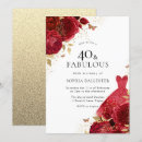 Search for red and gold birthday invitations Dress
