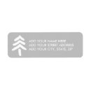 Search for pine tree return address labels Simple