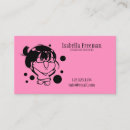 Search for cute babysitting business cards Pink